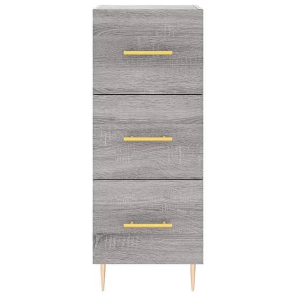 Maison Exclusive - Buffet Sonoma grå 34,5x34x90 cm Ingeniørtræ