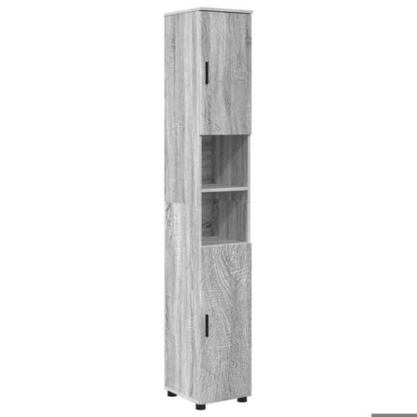 Maison Exclusive - Badrumsskåp Grå Sonoma 30 x 35 x 192 cm Gris Sonoma