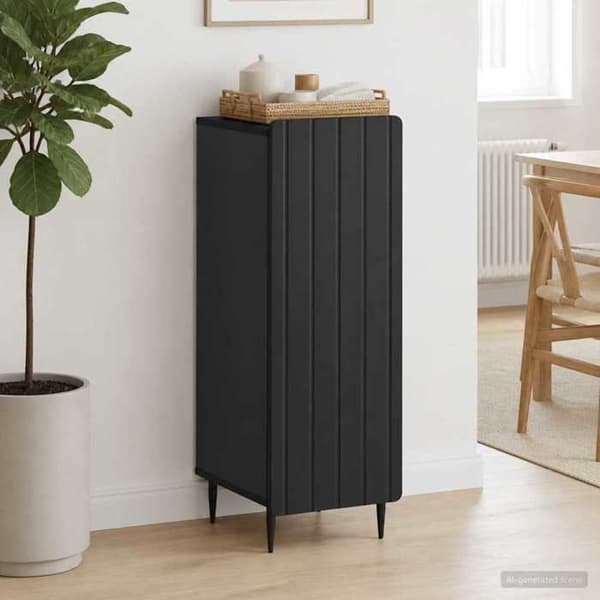 Maison Exclusive - Buffé Svart 34,5 x 33 x 92 cm Ingenjörsträ