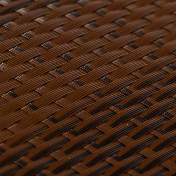 Maison Exclusive - Brune og sorte balkonparavan 500x100 cm flettet harv Brunt och svart