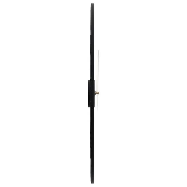Maison Exclusive - Musta seinäkello Ø50 cm rautaa