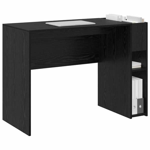 Maison Exclusive - Kontor Sort egetræ Ingeniørtræ 109 x 50 x 78 cm svart ek