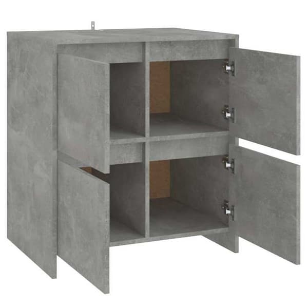Maison Exclusive - Buffet Grå beton 70x41x75 cm Ingeniørtræ
