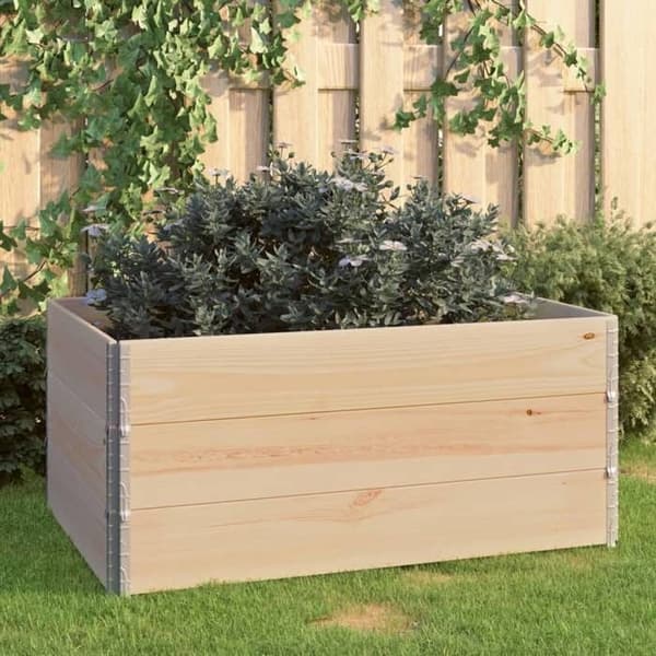 Maison Exclusive - Hævede plantekasser 3 stk 80x120 cm Solid fyrretræ