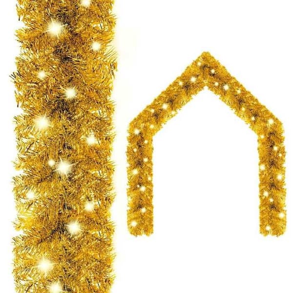 Maison Exclusive - Julelysguirlande med LED-lys 20 m Guld gyllene