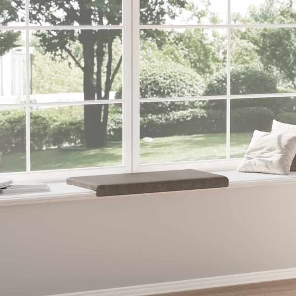 Maison Exclusive - Bänk Kudde Konstläder Grå Djup 35 cm