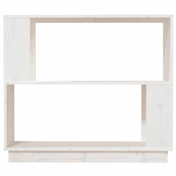 Maison Exclusive - Bibliotek/Rumseparator Hvid 80x25x70 cm Solid fyr