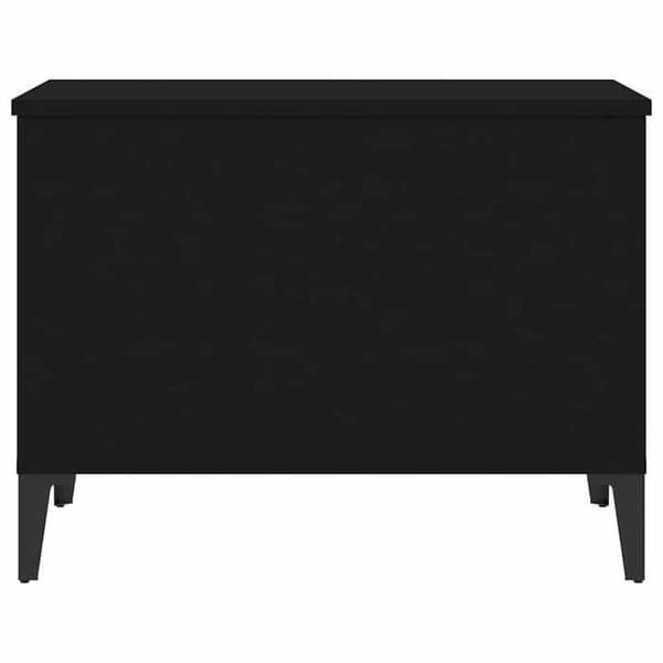Maison Exclusive - Sort sofabord 60x44,5x45 cm Ingeniørtræ
