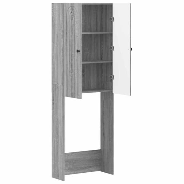 Maison Exclusive - Toilettskabe ALKMAAR Sonoma grå 66 x 25,5 x 190 cm