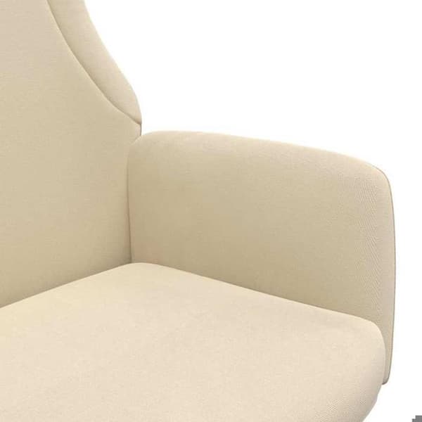Maison Exclusive - Avkopplingsstol Creme Tyg Grädde