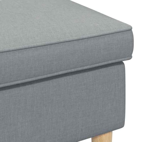 Maison Exclusive - Puff Ljusgrå 55 x 35 x 41 cm Polyester