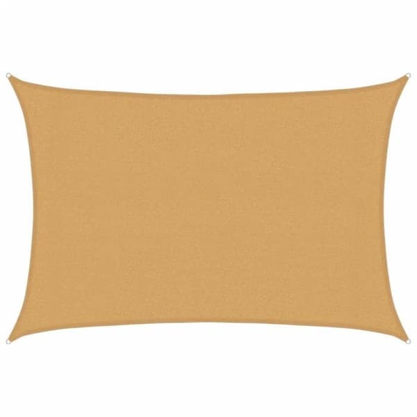 Maison Exclusive - Skygge-sejl 160 g/m² rektangulær sand 3x4 m PEHD