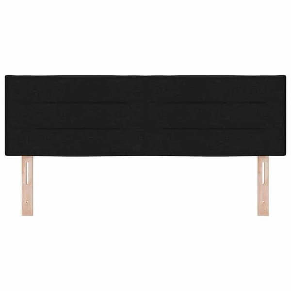 Maison Exclusive - LED-hovedgærde med sorte LED-strips 160 cm stof