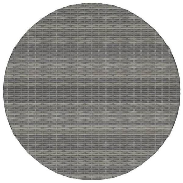 Maison Exclusive - Trädgårdsbord Grå 70x70x73 cm Flätad resin grå