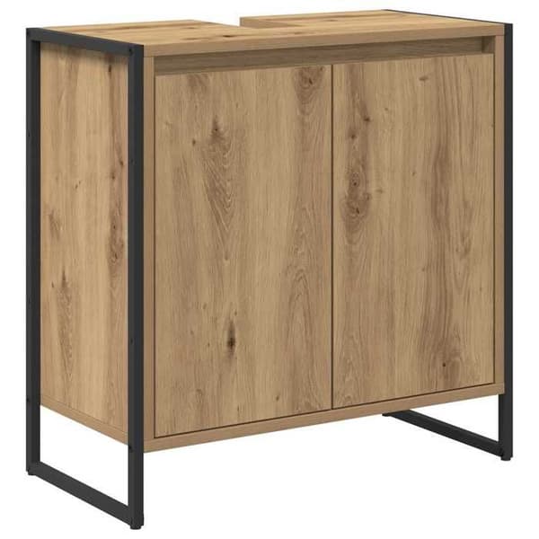 Maison Exclusive - Badeværelsesskab Eg håndlavet 60 x 30 x 60 cm
