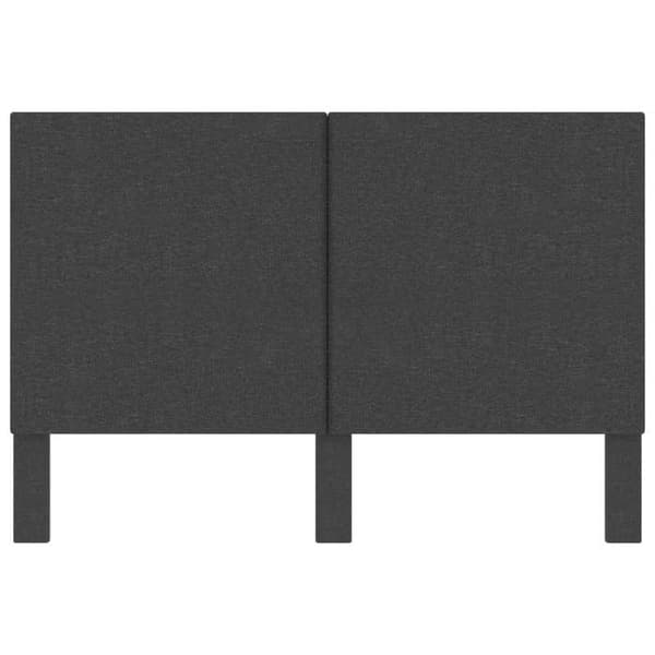 Sänggavel - EXKLUSIV HEM - 180x200 cm - Mörkgrå tyg - MDF-struktur - 2 delar, att montera Mörkgrå