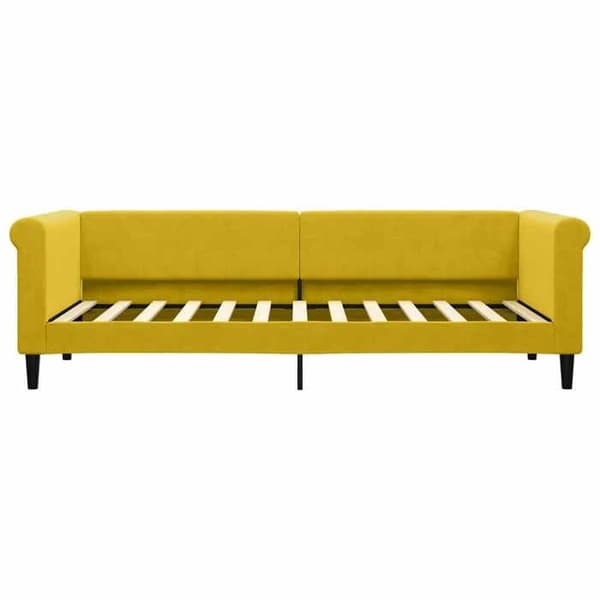 Maison Exclusive - Leposohva ilman patjaa keltainen 80x200 cm sametti