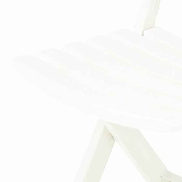 Maison Exclusive - Fällstolar, set om 2, i vit plast Vit