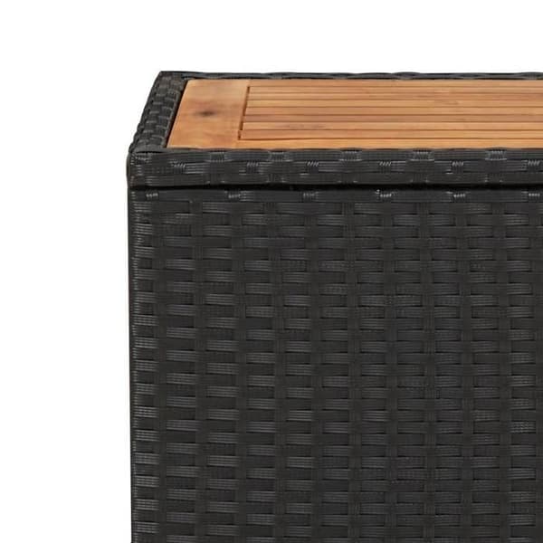 Maison Exclusive - Trädgårdsset med kuddar 3 delar Svart