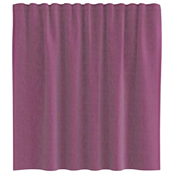 Verho - MAISON EXCLUSIVE - 2 kappaletta - Silmukat - Violetti - 100% polyesteri Violett