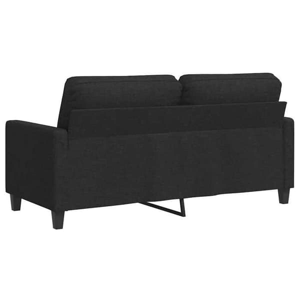 Maison Exclusive - Musta 2-paikkainen sohva 140 cm Kangas