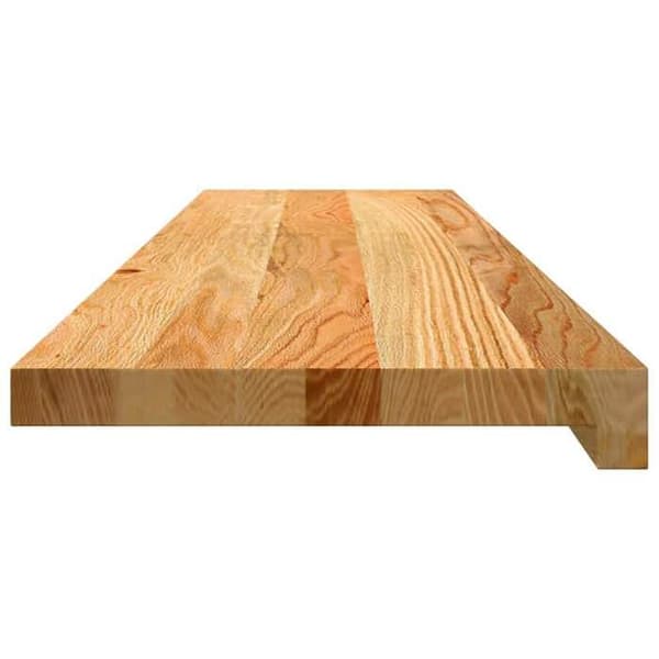 Maison Exclusive - Trappsteg 2 st ljusbrun 100x30x2 cm massiv ek