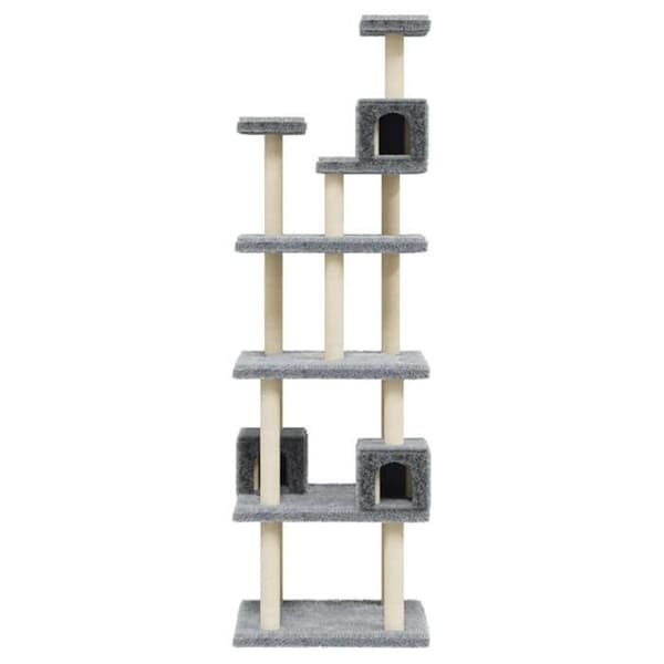 Maison Exclusive - Kattträd med sisal klöstrumpor Ljusgrå 188 cm Ljusgrått