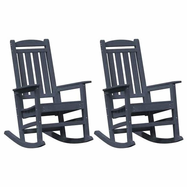 Maison Exclusive - 2-delars gungstol i marinblå polyeten