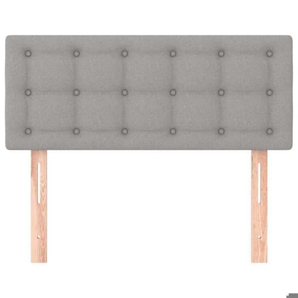 Maison Exclusive - Vaaleanharmaa pääty 100x5x78/88 cm Kangas Ljusgrått