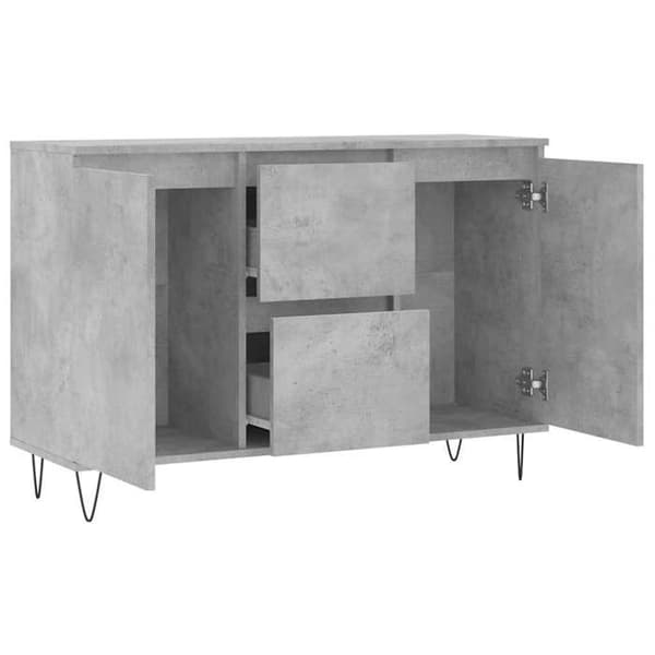 Maison Exclusive - Buffet grå beton 101,5x35x70 cm ingeniørtræ
