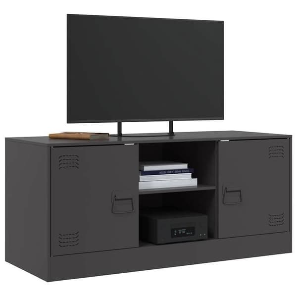 Maison Exclusive - Sort TV-møbel 99x39x44 cm stål