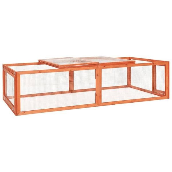 Maison Exclusive - Clapier 183x90x46,5 cm Massivt granträ