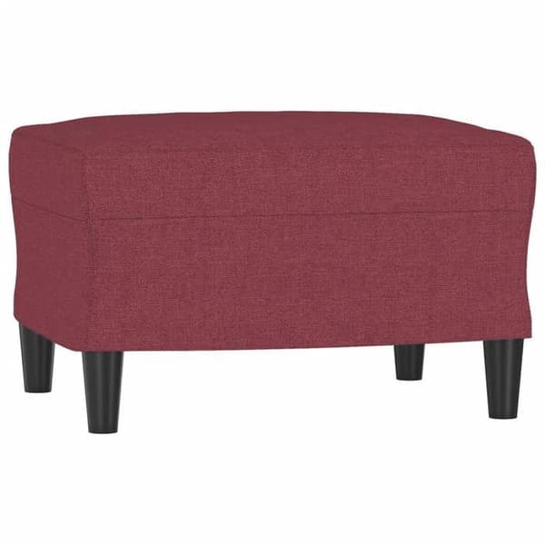 Maison Exclusive - Sæt af 4 sofaer med puder i Bordeaux rød stof