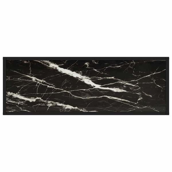 Maison Exclusive - Konsolbord Sort 100x35x75 cm Tempereret glas
