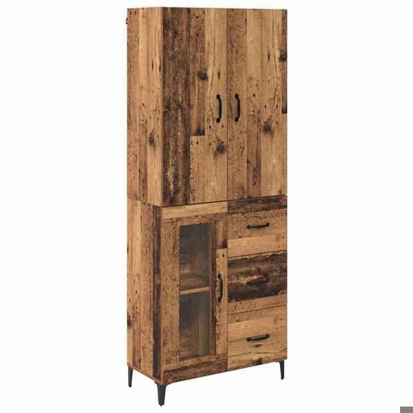 Väggmonterad hög möbel - EXKLUSIV HEM - Modell ej specificerad - Ingenjörsträ - Väggmontering - Modern design Monokrom palett