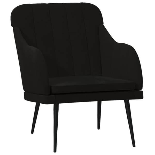 Maison Exclusive - Musta nojatuoli 63x76x80 cm sametti