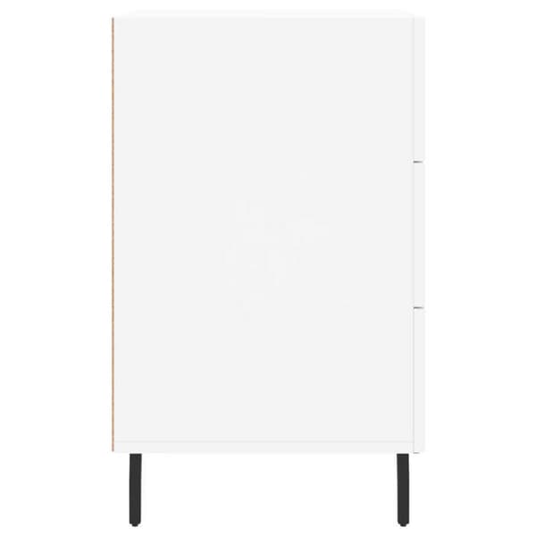 Maison Exclusive - Hvid natbord 40x40x66 cm ingeniørtræ