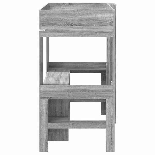 Maison Exclusive - Kerrossänky työpöydällä Sonoma harmaa 90 x 190 cm Gris Sonoma