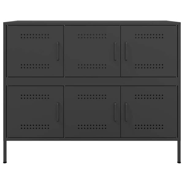 Maison Exclusive - Buffé svart 100,5x39x79 cm stål