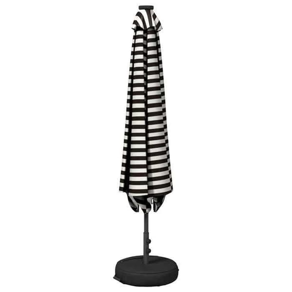 Trädgårdsparasol - MAISON EXCLUSIVE - 300 x 300 cm - Polyester 160 GSM - Solenergi LED - Robust bas