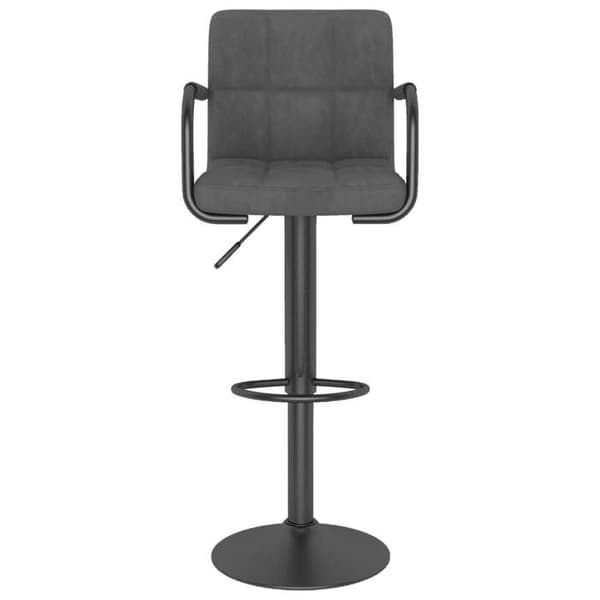 Maison Exclusive - Barstolar set om 2 mörkgrå sammet
