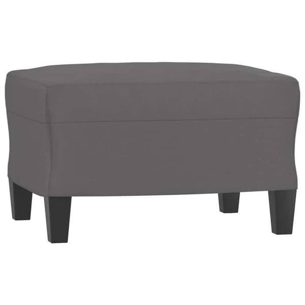 Maison Exclusive - Sæt af 3 sofaer med puder i grå kunstlæder