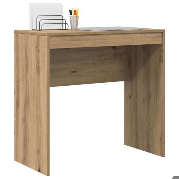 Maison Exclusive - Håndlavet egetræskontor 80 x 40 x 76 cm Ek