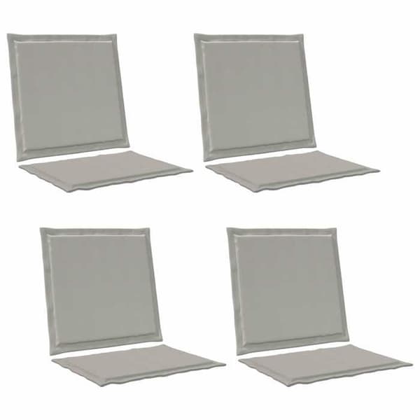 Maison Exclusive - Sitt- och ryggkuddar Polyester Ljusgrå 47 x 45 x 2 cm