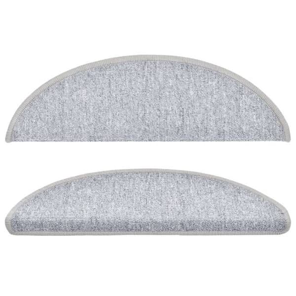 Maison Exclusive - Trappe tæppe 10 dele 56 x 17 x 3 cm Skridsikker Lys grå Ljusgrått