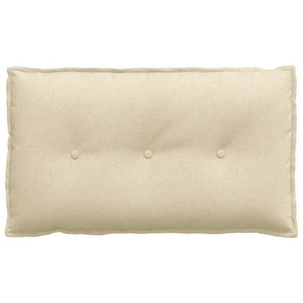 Maison Exclusive - Rygpude Creme 80 x 19 x 50 cm stof