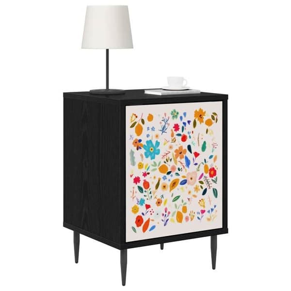 Maison Exclusive - Nattens bord MAINZ Sort eg 36 x 33 x 51 cm