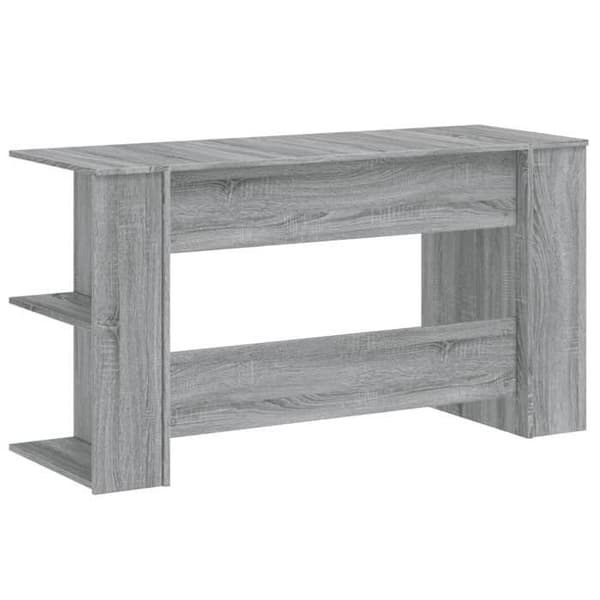 Maison Exclusive - Sonoma grå skrivebord 140x50x75 cm ingeniørtræ