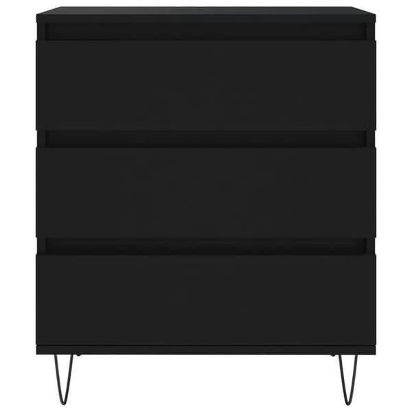 Maison Exclusive - Buffé Svart 60x35x70 cm Ingenjörsträ