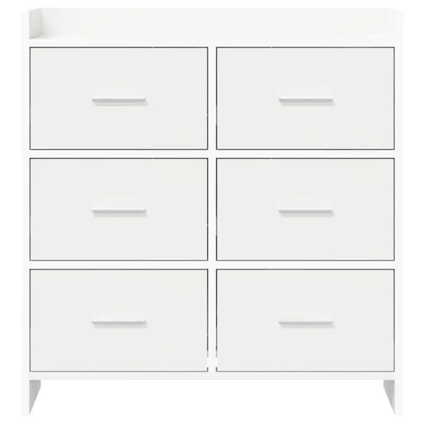 Maison Exclusive - Buffé Vit 75 x 33 x 80 cm Ingenjörsträ